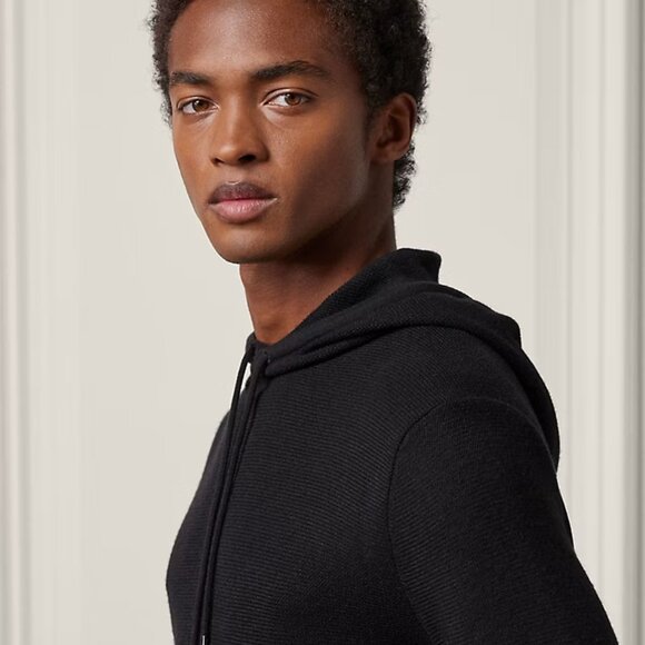 Ralph Lauren Purple Label Black Men’s Cashmere Silk Black Hoodie NWT ITALY $1295 - Picture 5 of 12